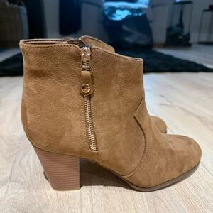 Elegant Tan Ankle Booties